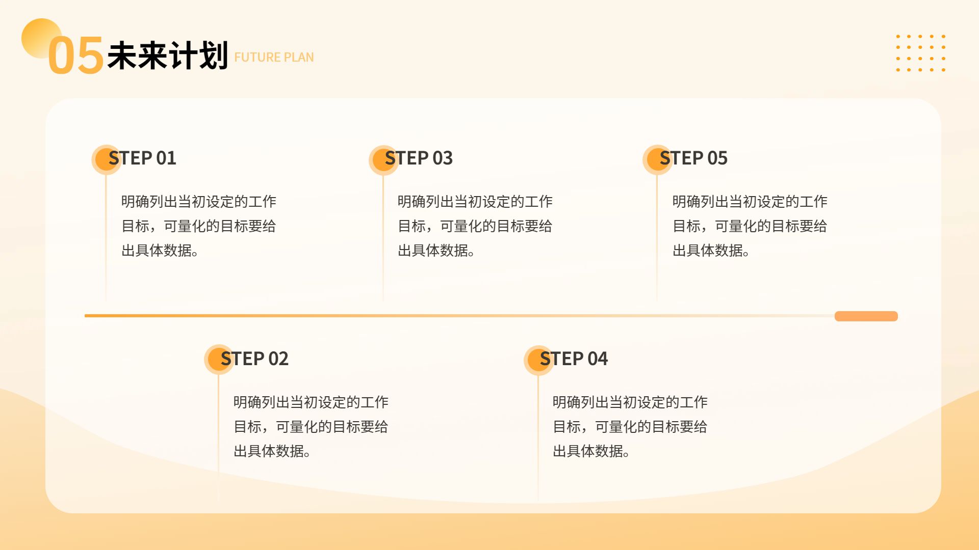 商务风橙色通用类年终总结公司企业工作汇报PPT