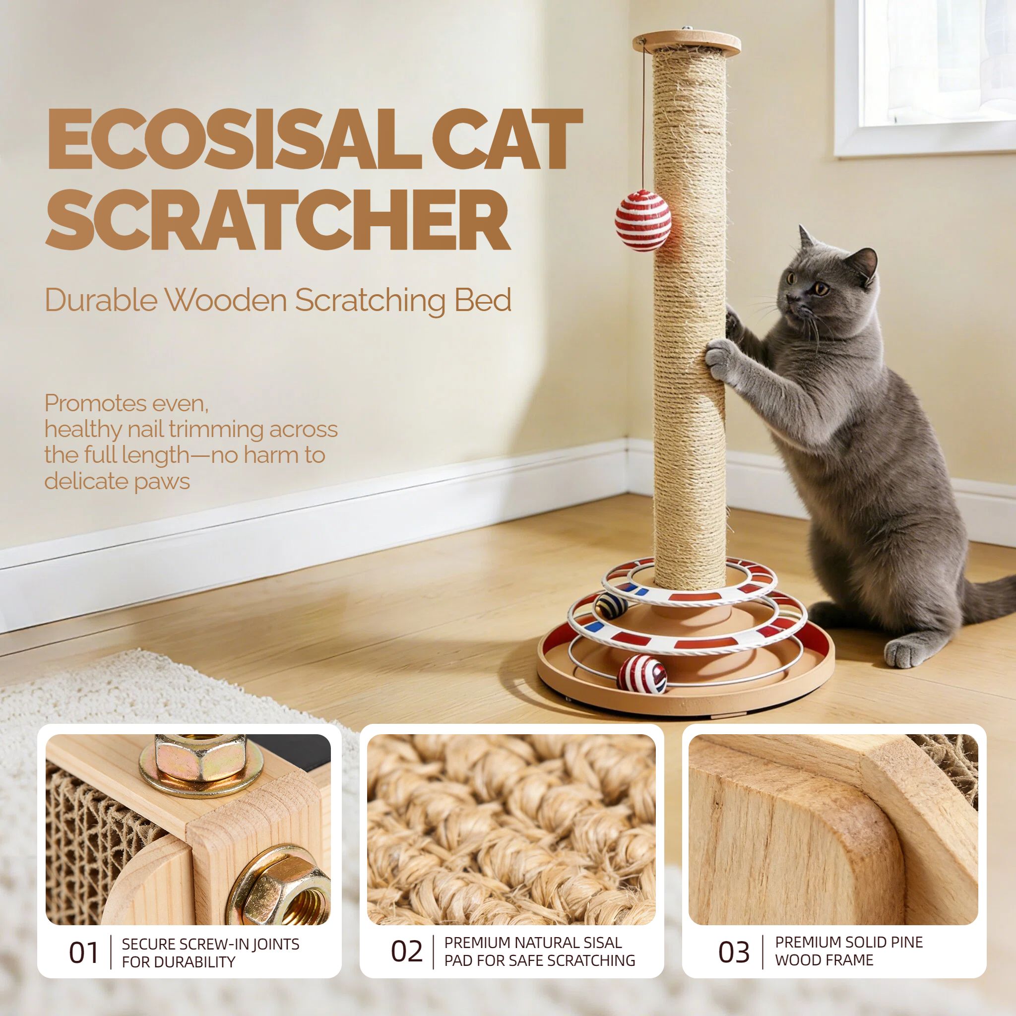 简约风黄色鲜花萌宠营销带货宠物用品跨境电商主图