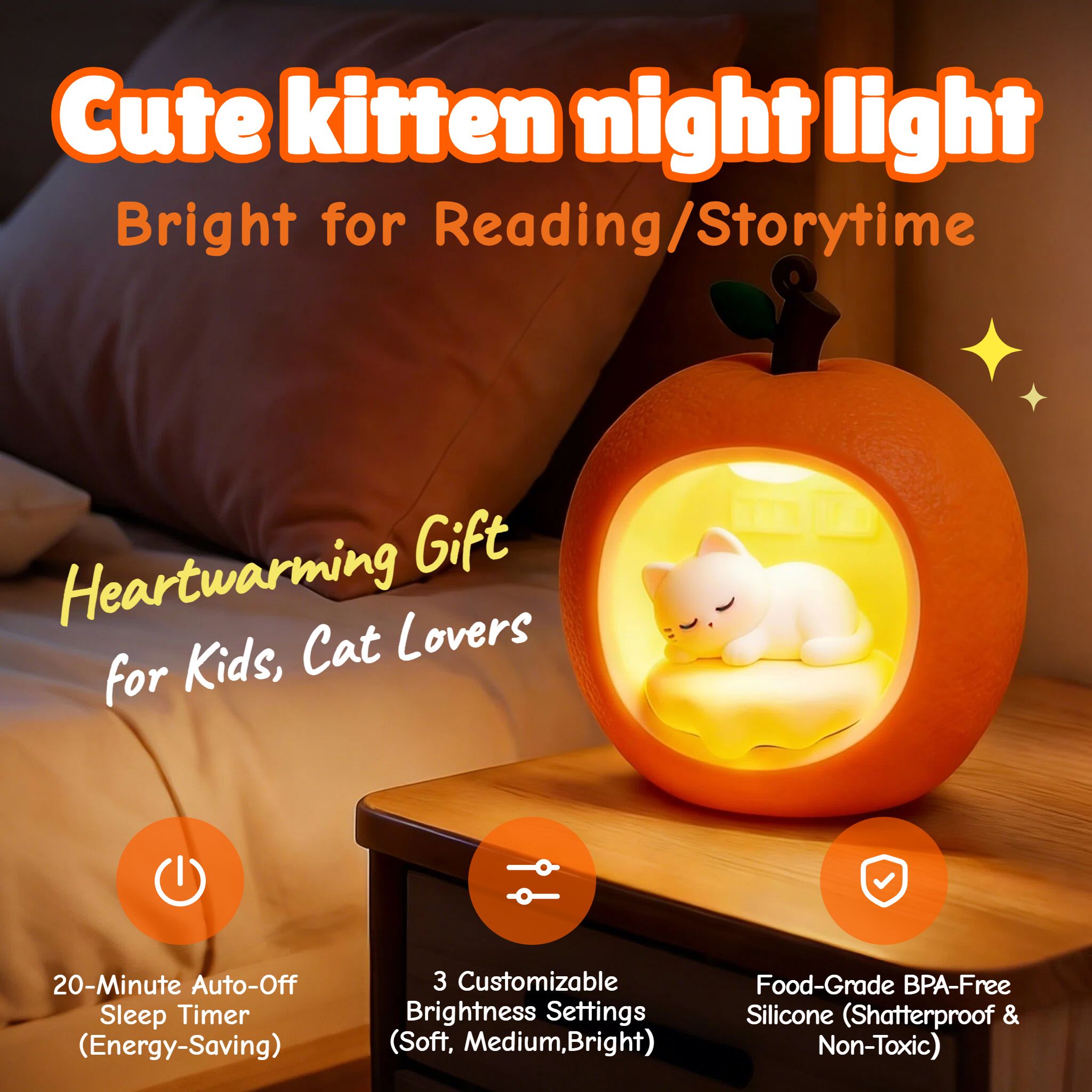 实景风橙色生活百货类营销带货家居百货类跨境电商主图