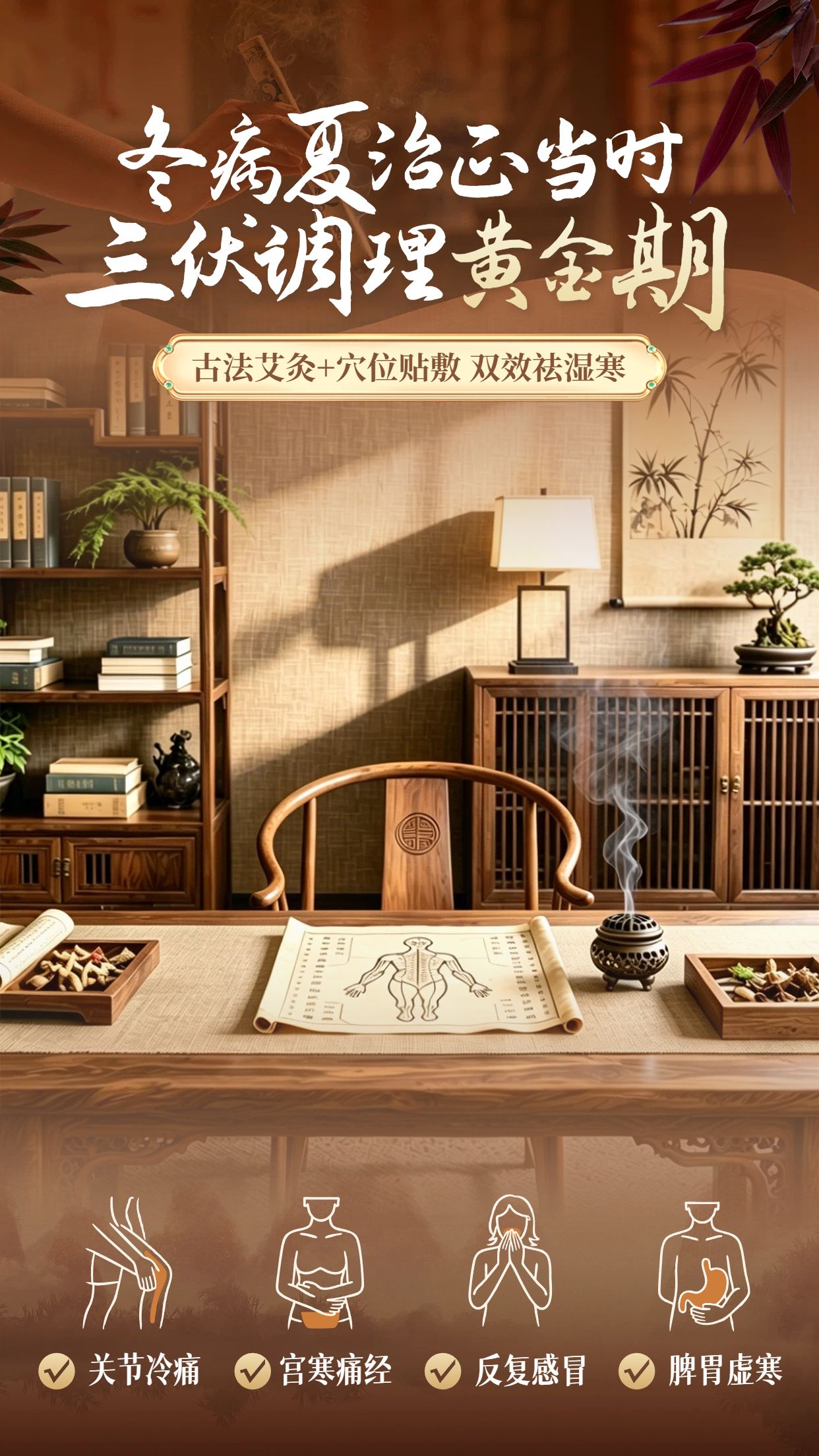 实景风棕色通用类营销带货三伏天直播间背景