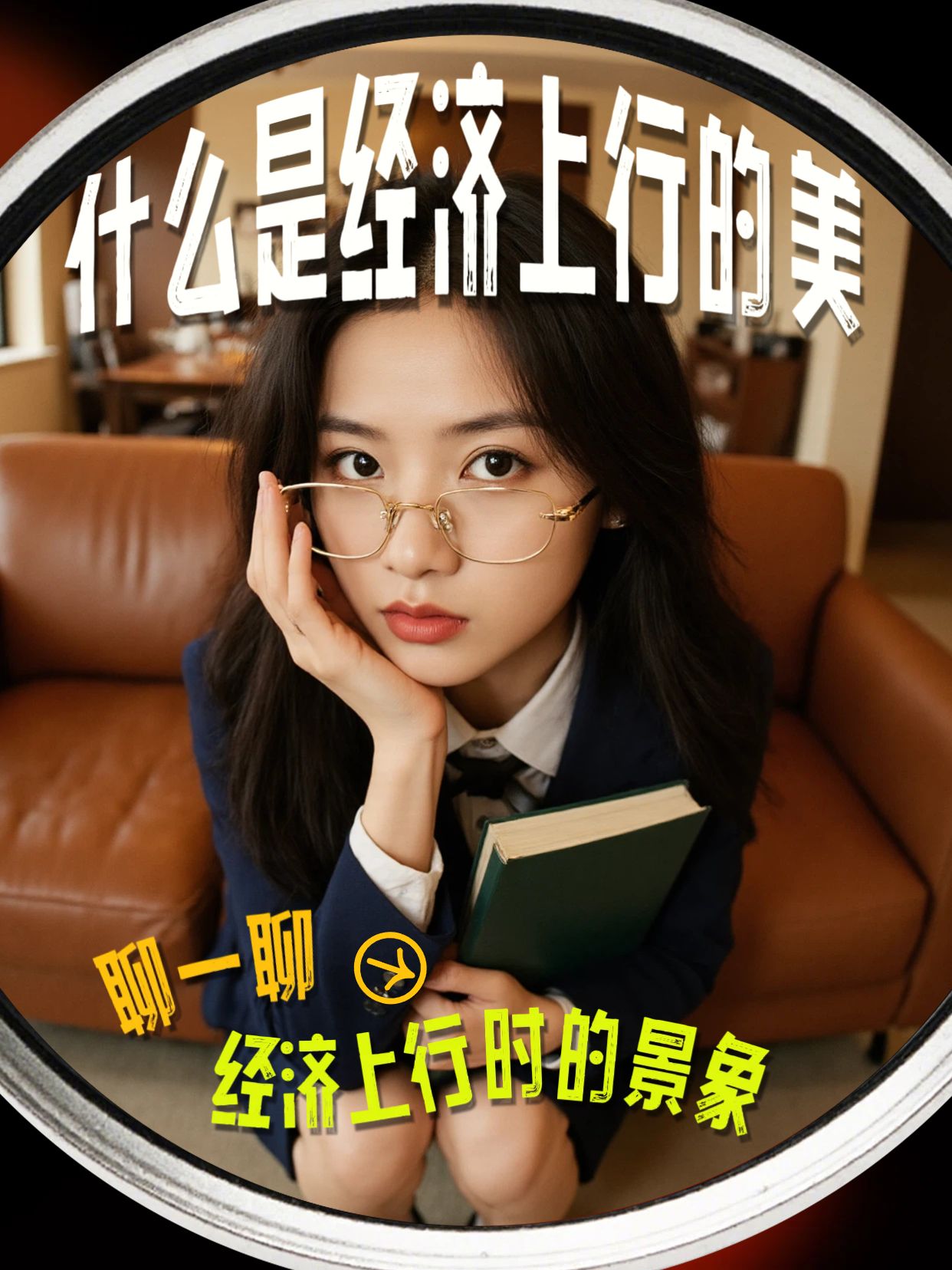 实景风棕色通用类交流分享什么是经济上行的美小红书封面