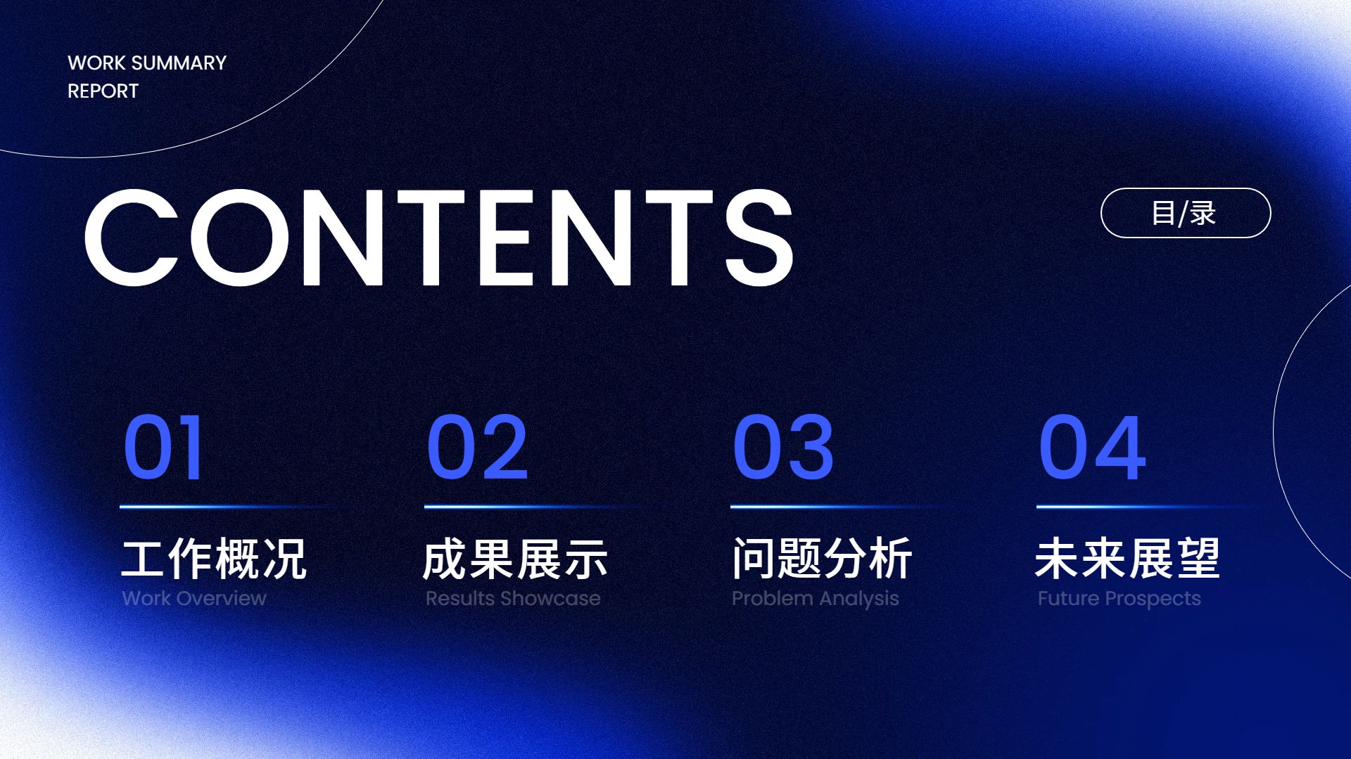商务风蓝色通用类计划总结年终总结公司企业工作汇报PPT
