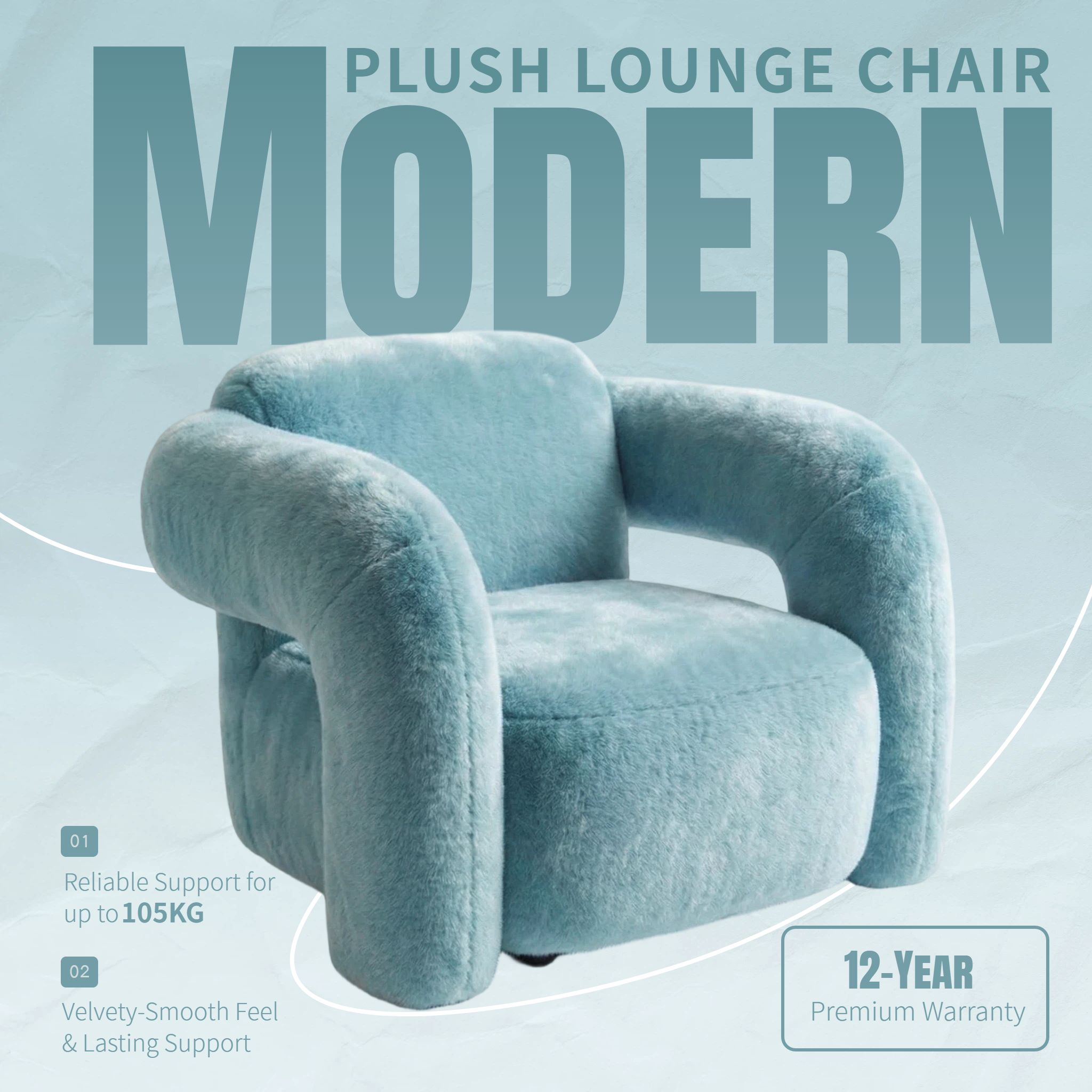 简约风蓝色家居家装营销带货家居百货类跨境电商主图