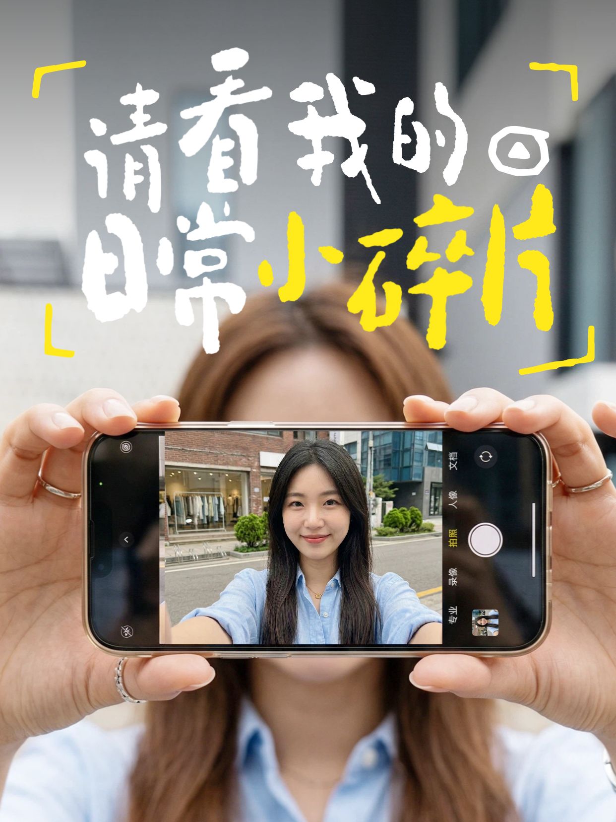 实景风棕色通用类交流分享日常记录小红书封面