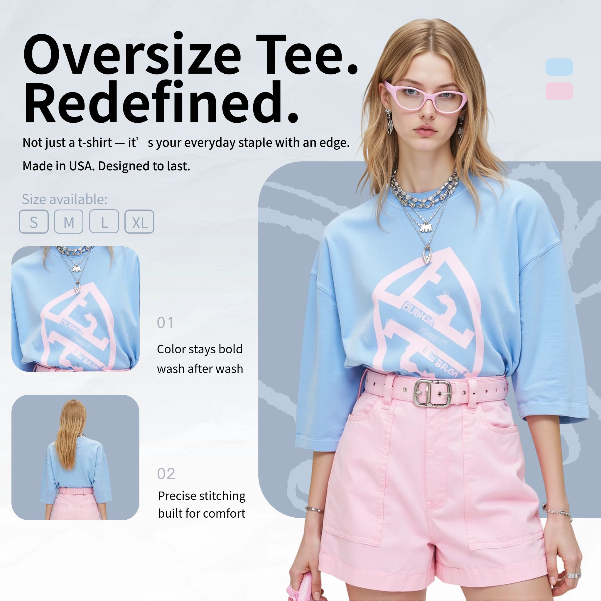 时尚风白色鞋服箱包营销带货服饰箱包类跨境电商主图