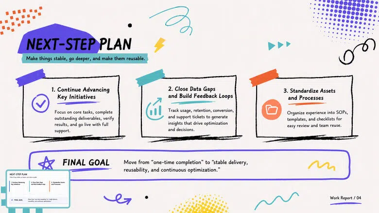 work-report-presentation-04-next-step-plan