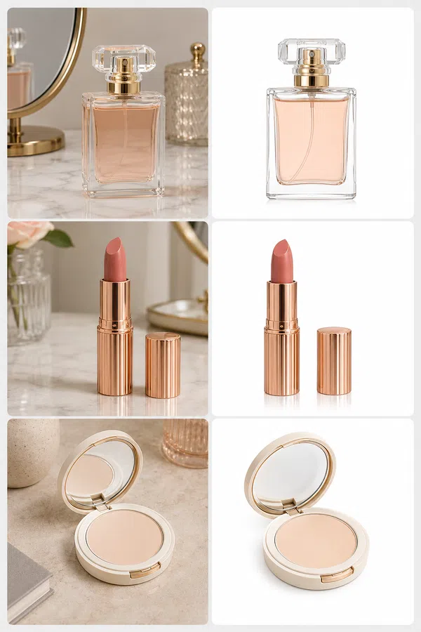 perfume lipstick makeup compact batch retouch comparison