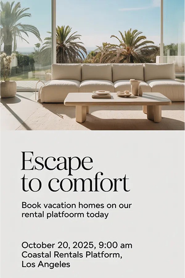 Vacation Rental Promotion Poster