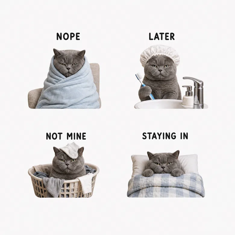 cozy-grumpy-cat-reaction-sticker-pack-showcase