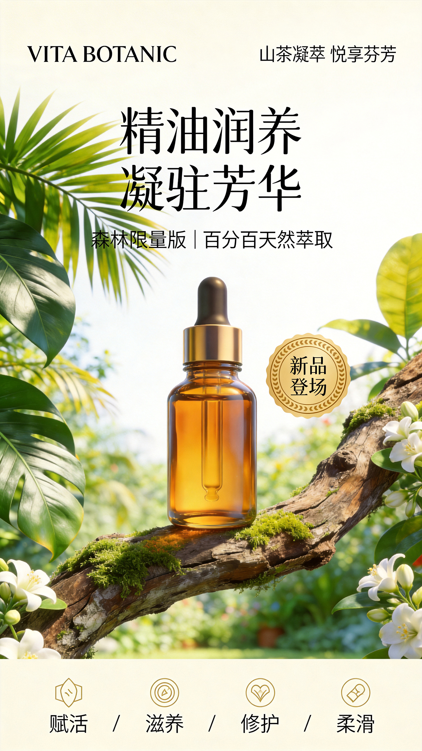精油新品上市宣传推广海报