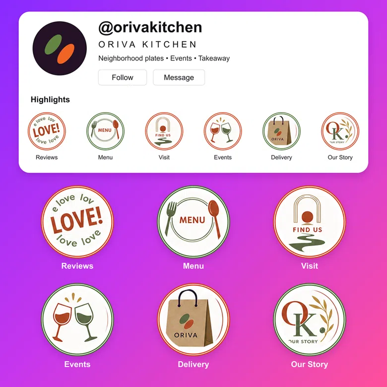 Restaurant Instagram Highlights Adaptation
