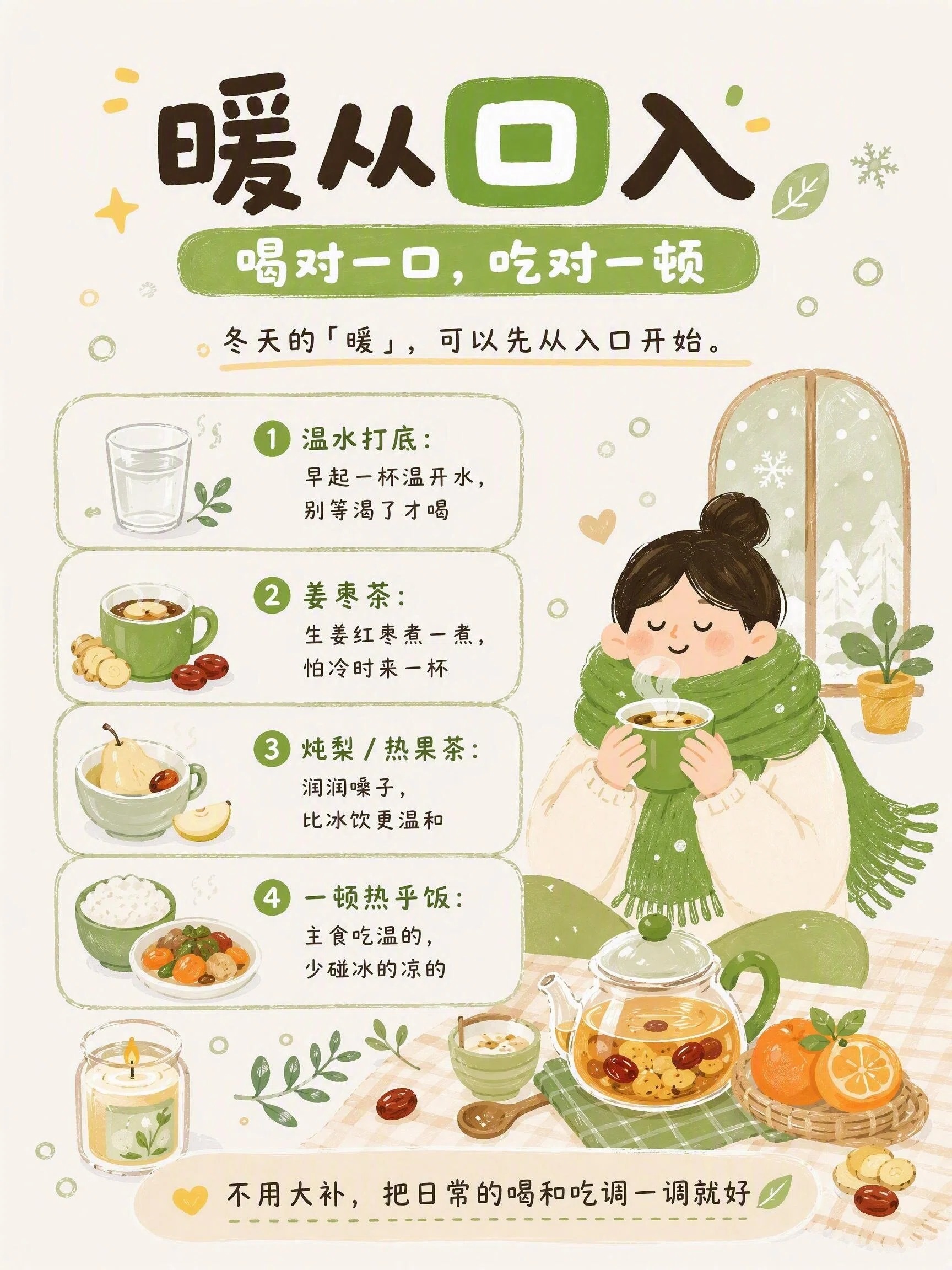 冬日暖胃入口养生图文场景首图