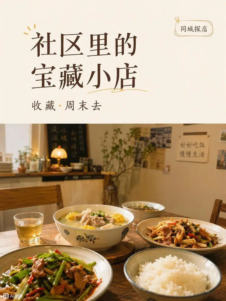 社区宝藏小店探店图文