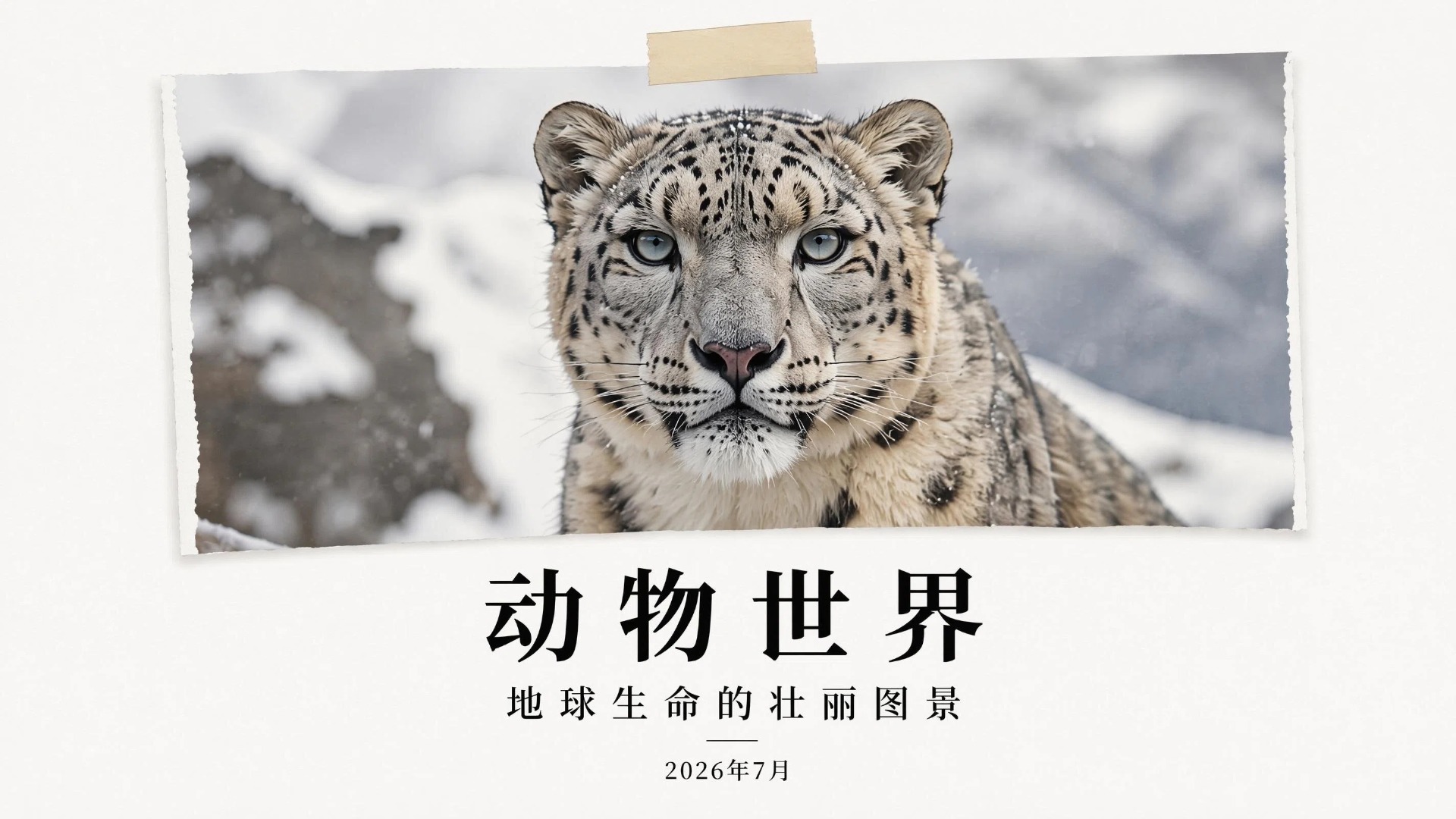 动物世界地球生命主题PPT-案例展示