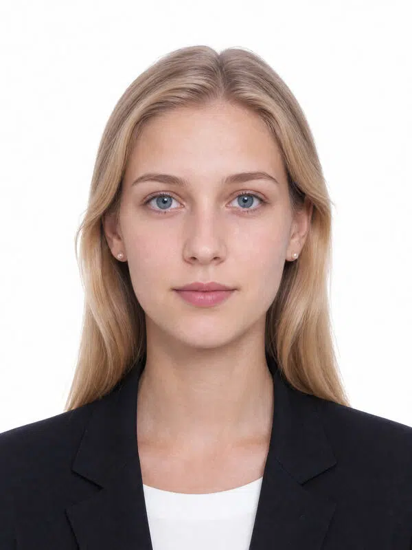 white-background-blonde-woman-business-id-photo