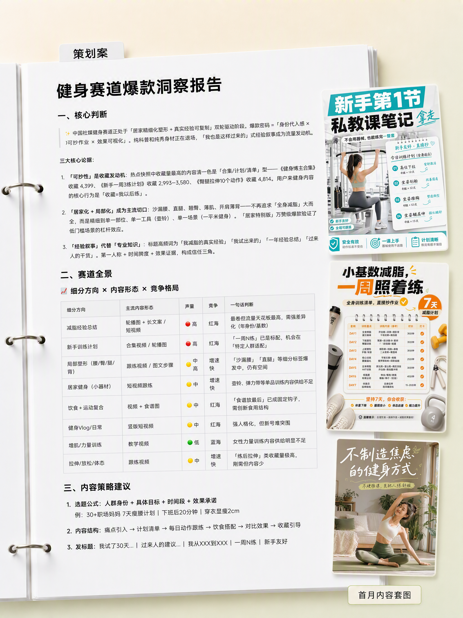 健身赛道爆款洞察报告场景首图