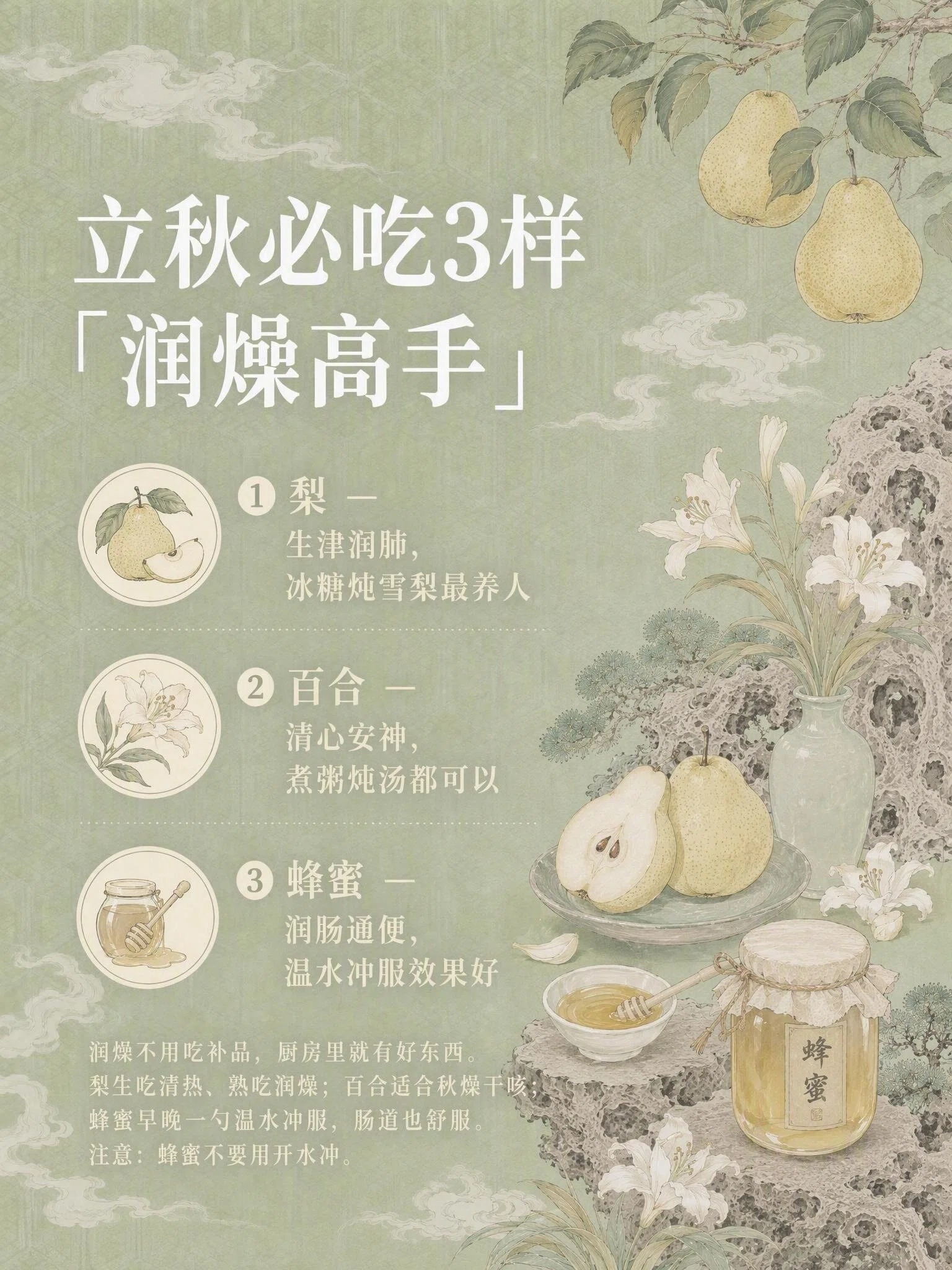 立秋润燥高手食补图文
