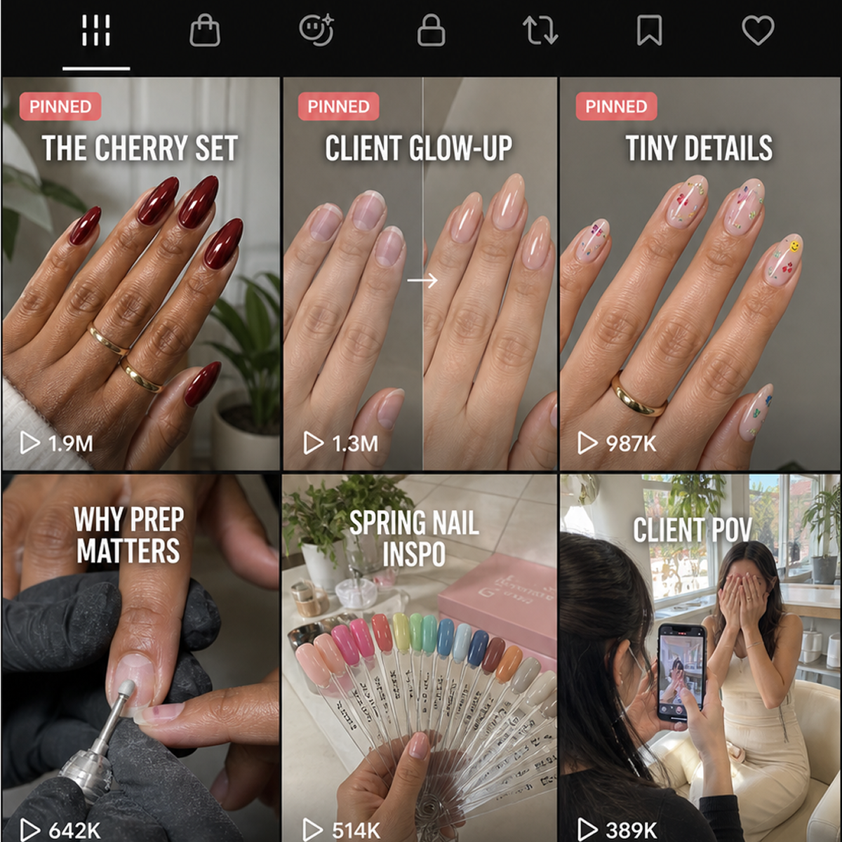 Nail Salon Instagram Content Audit Source