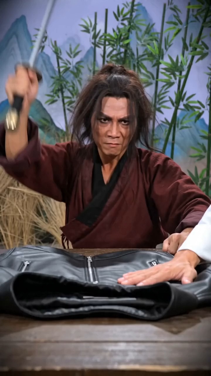 皮夹克短剧带货视频-抖音