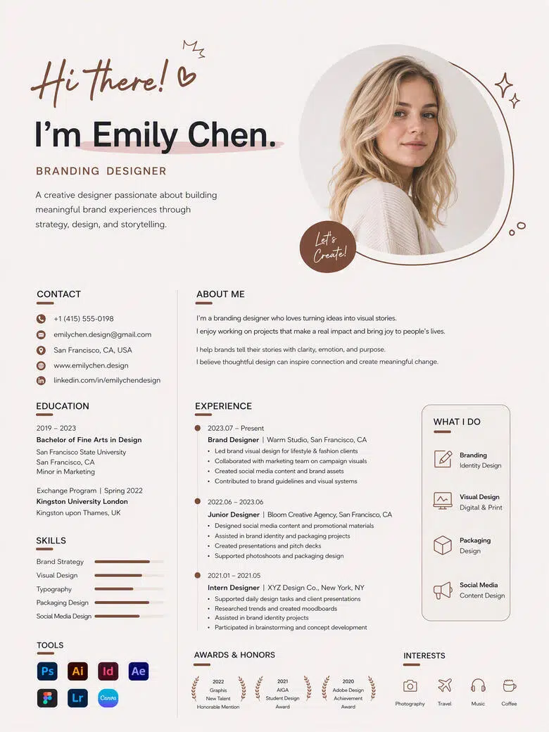 beige-professional-woman-resume-showcase