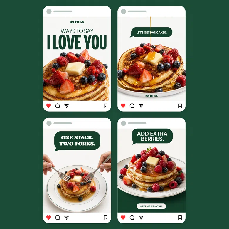 Restaurant Menu Carousel Design