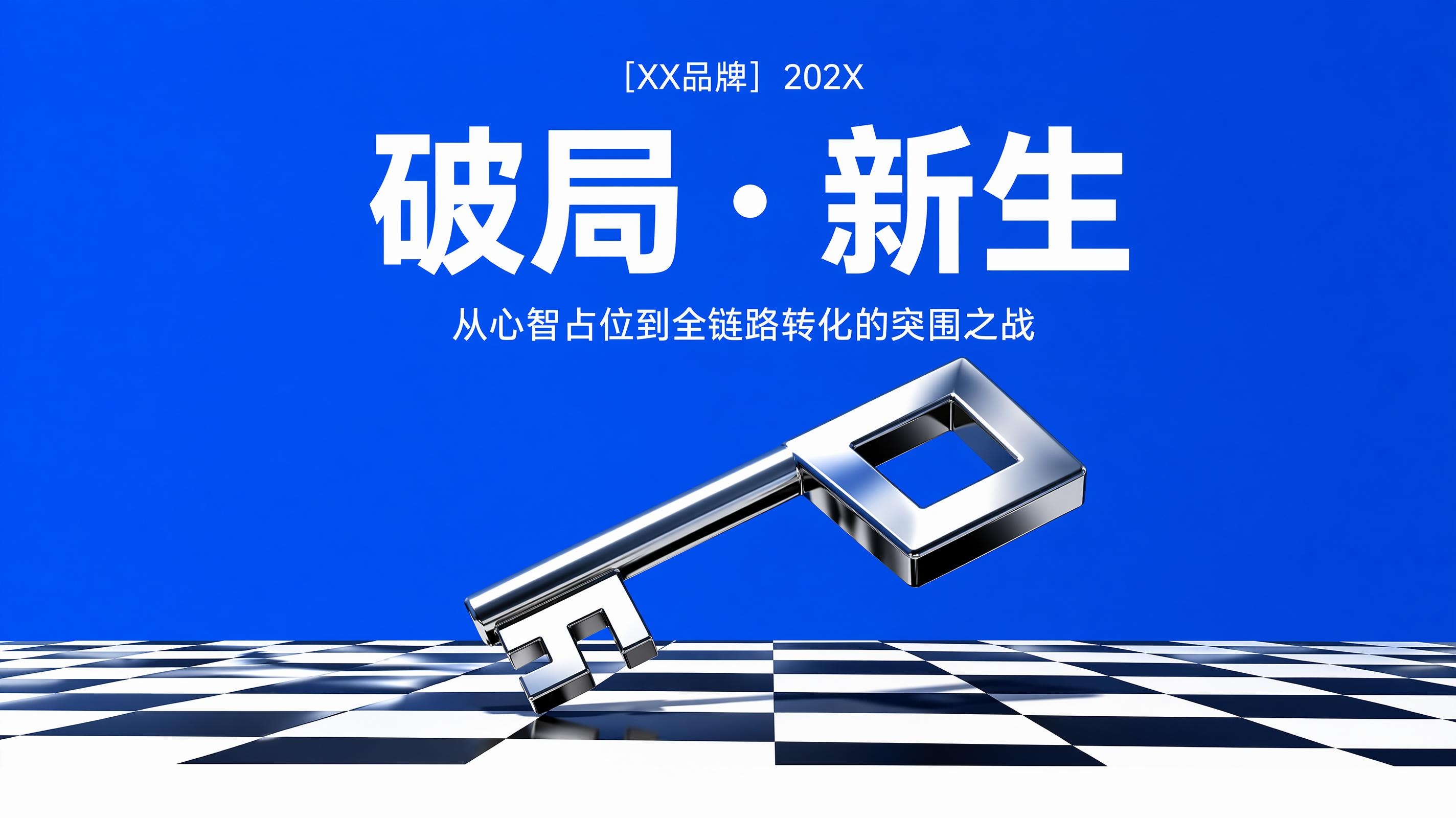 破局新生企业转型PPT封面