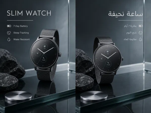 SEO collage - watch English to Arabic