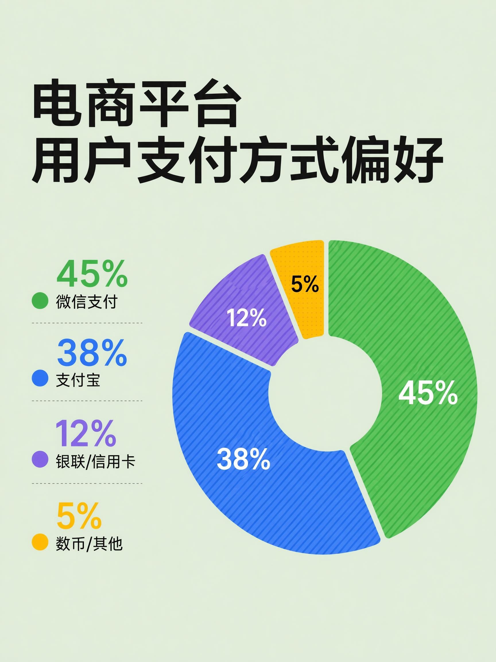 电商平台支付方式偏好图表