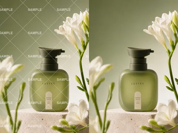 green hair oil product watermark removal comparison-seo hero