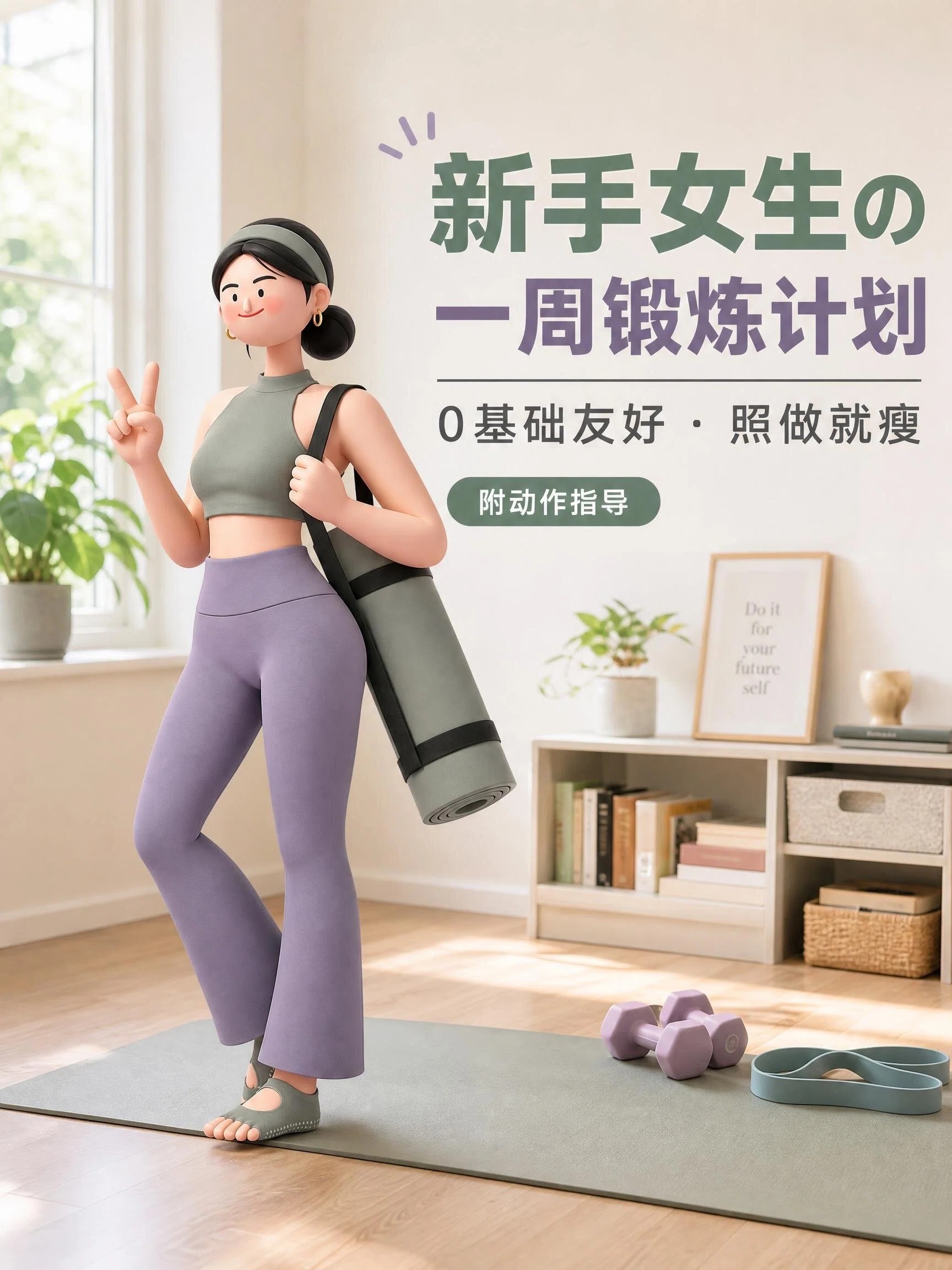 新手女生一周锻炼计划封面