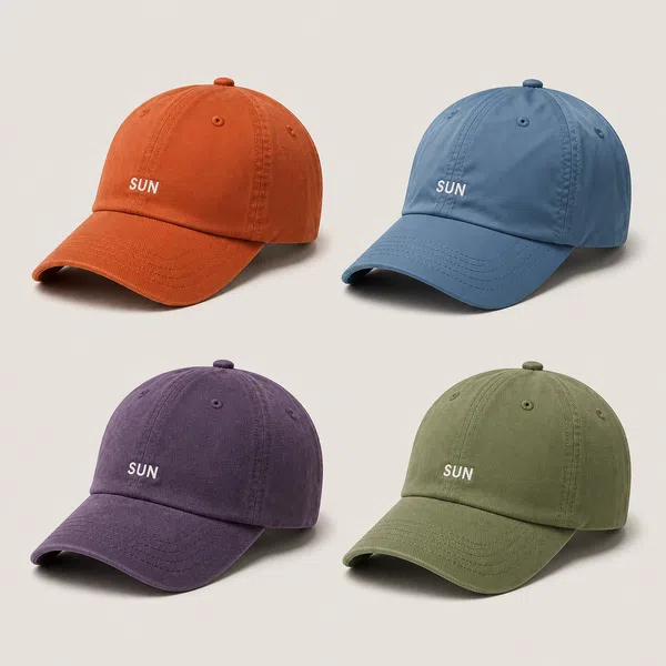 apparel SKU variant image sku baseball caps muted sun SEO collage 09