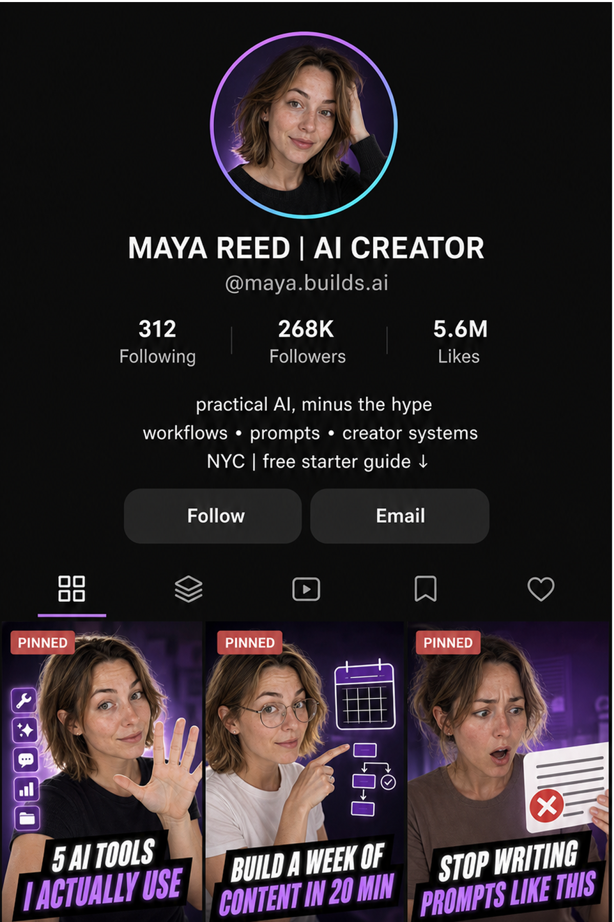 AI Creator TikTok Account Audit Source