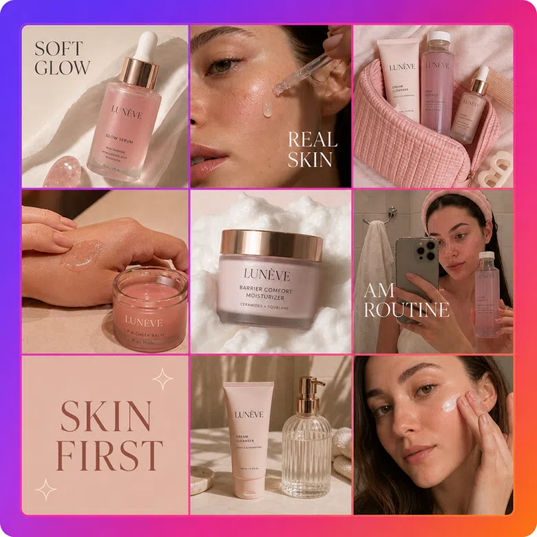 Beauty Brand Social Feed Adaptation