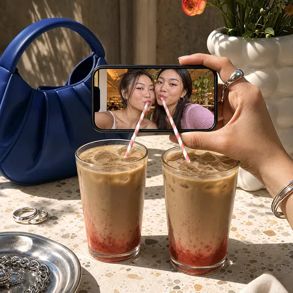 Mobile Frame Beverage Social Creative