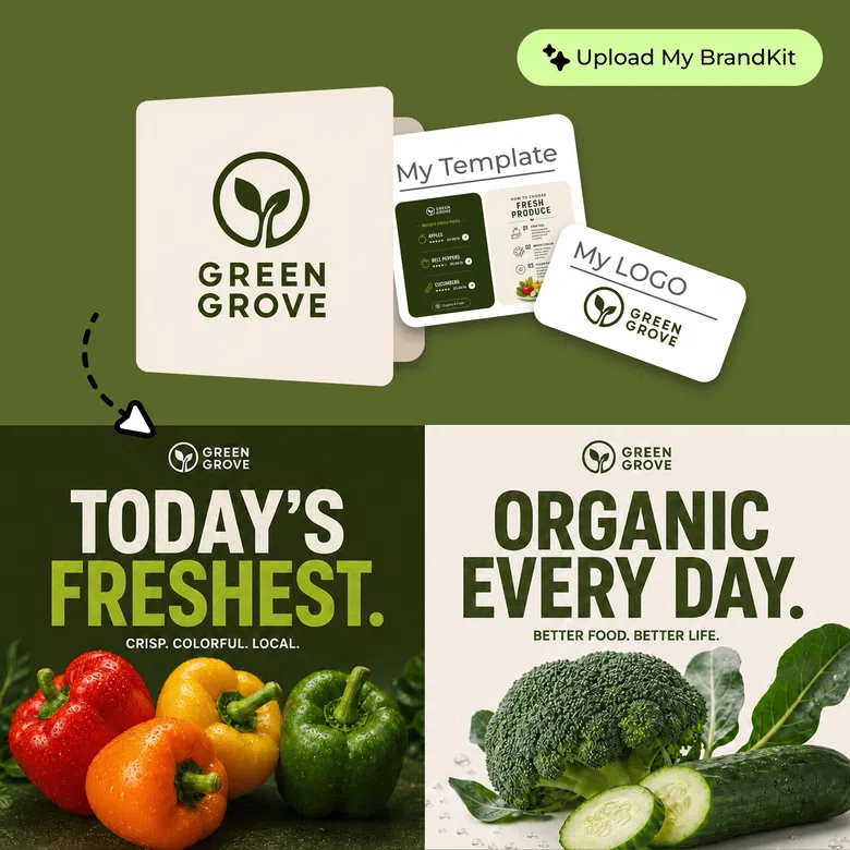 Organic Food Brand Marketing Visuals