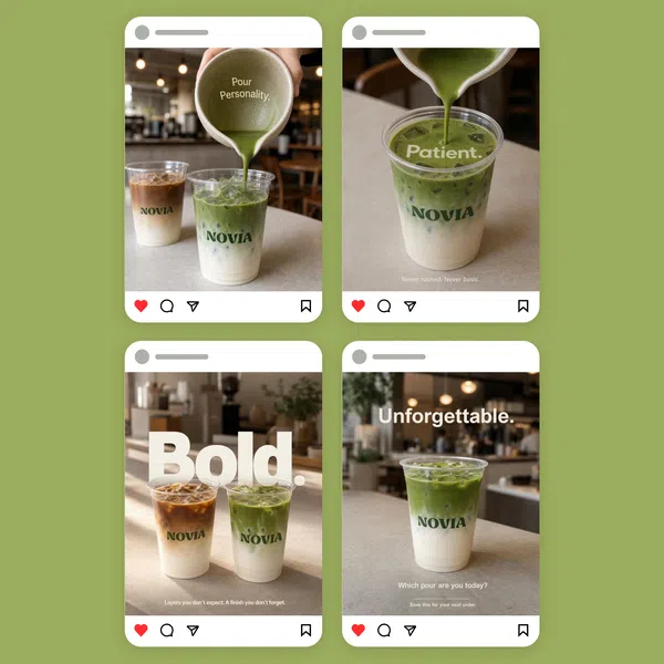 Beverage Social Creative Carousel Design - Hero