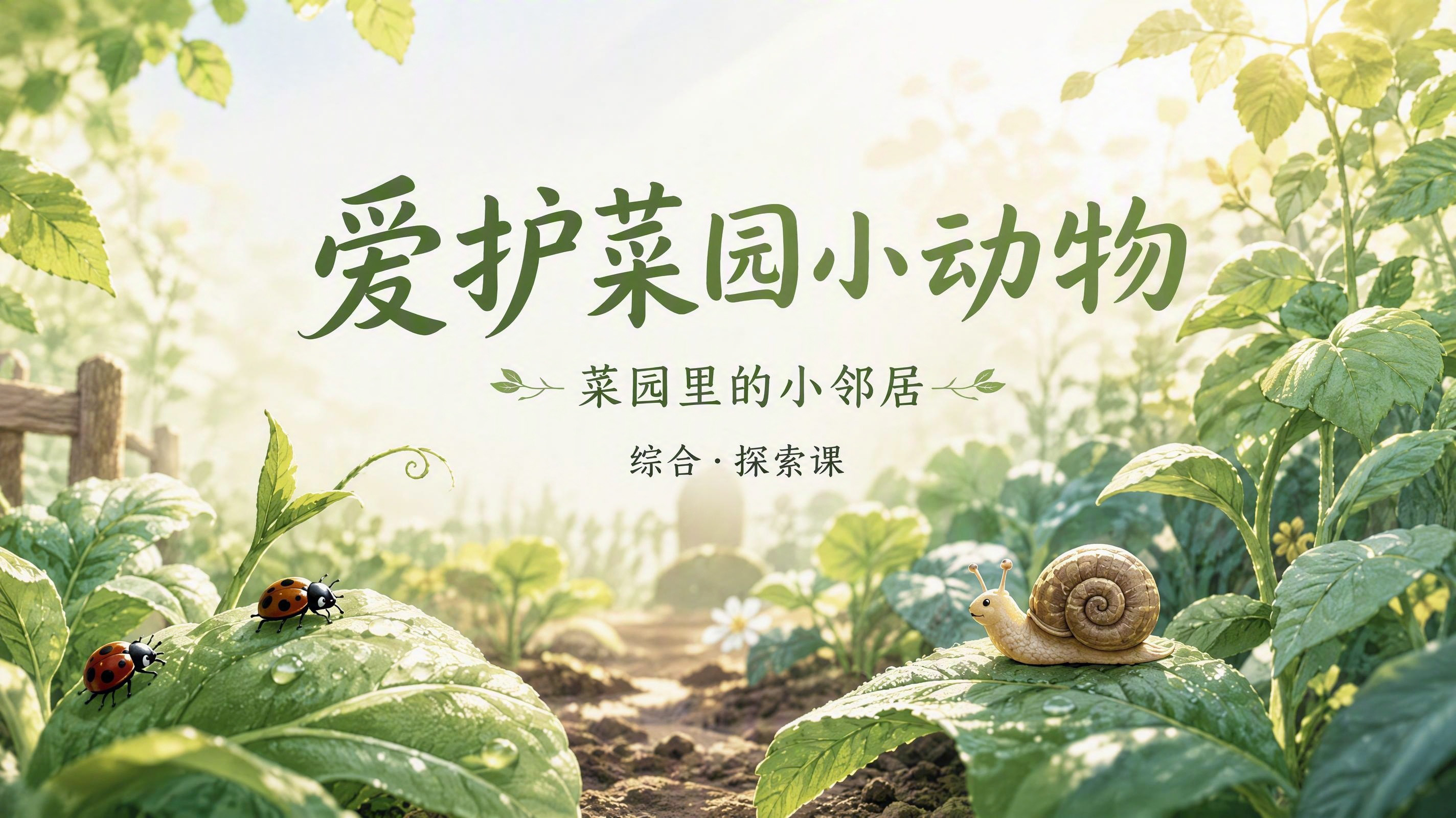 爱护菜园小动物幼儿课件