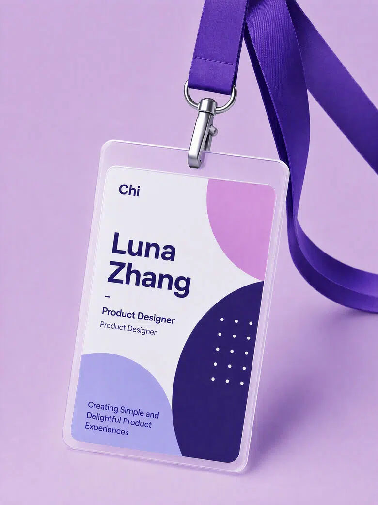 purple-employee-id-badge-showcase