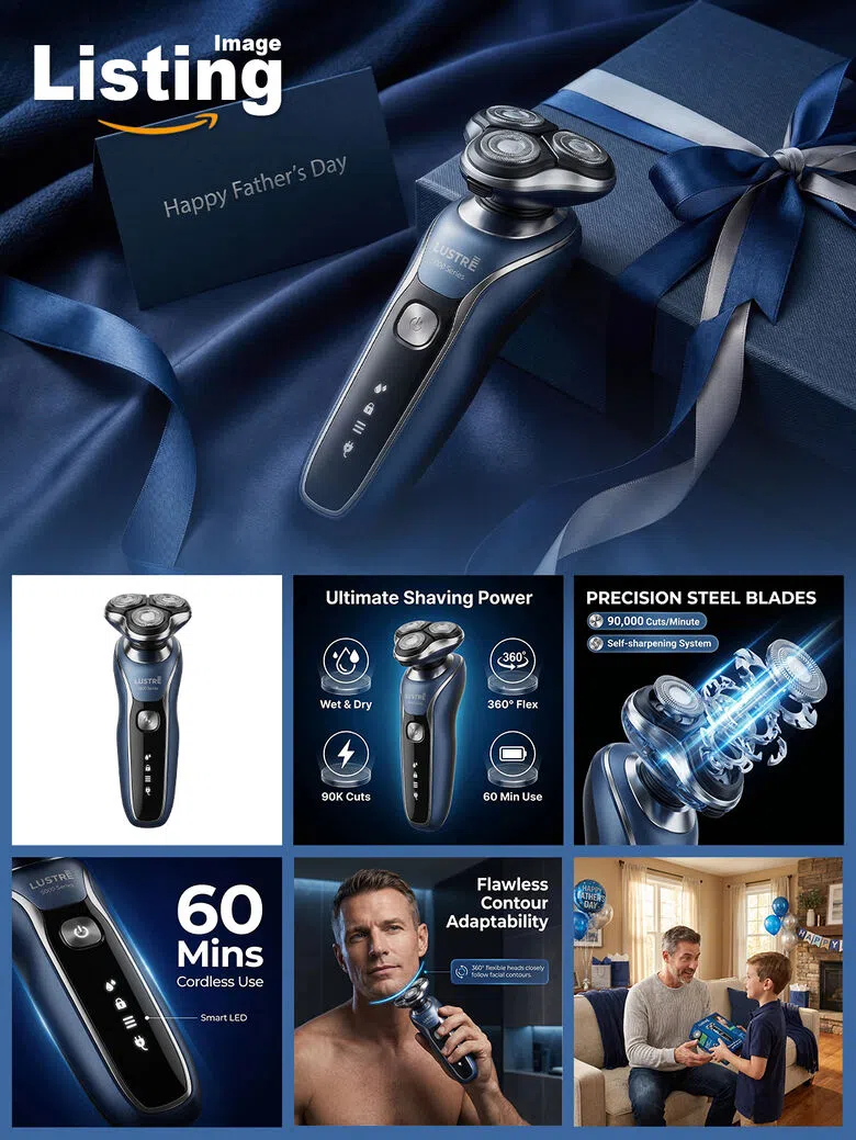 ecommerce listing image set electric shaverimage set showcase 05