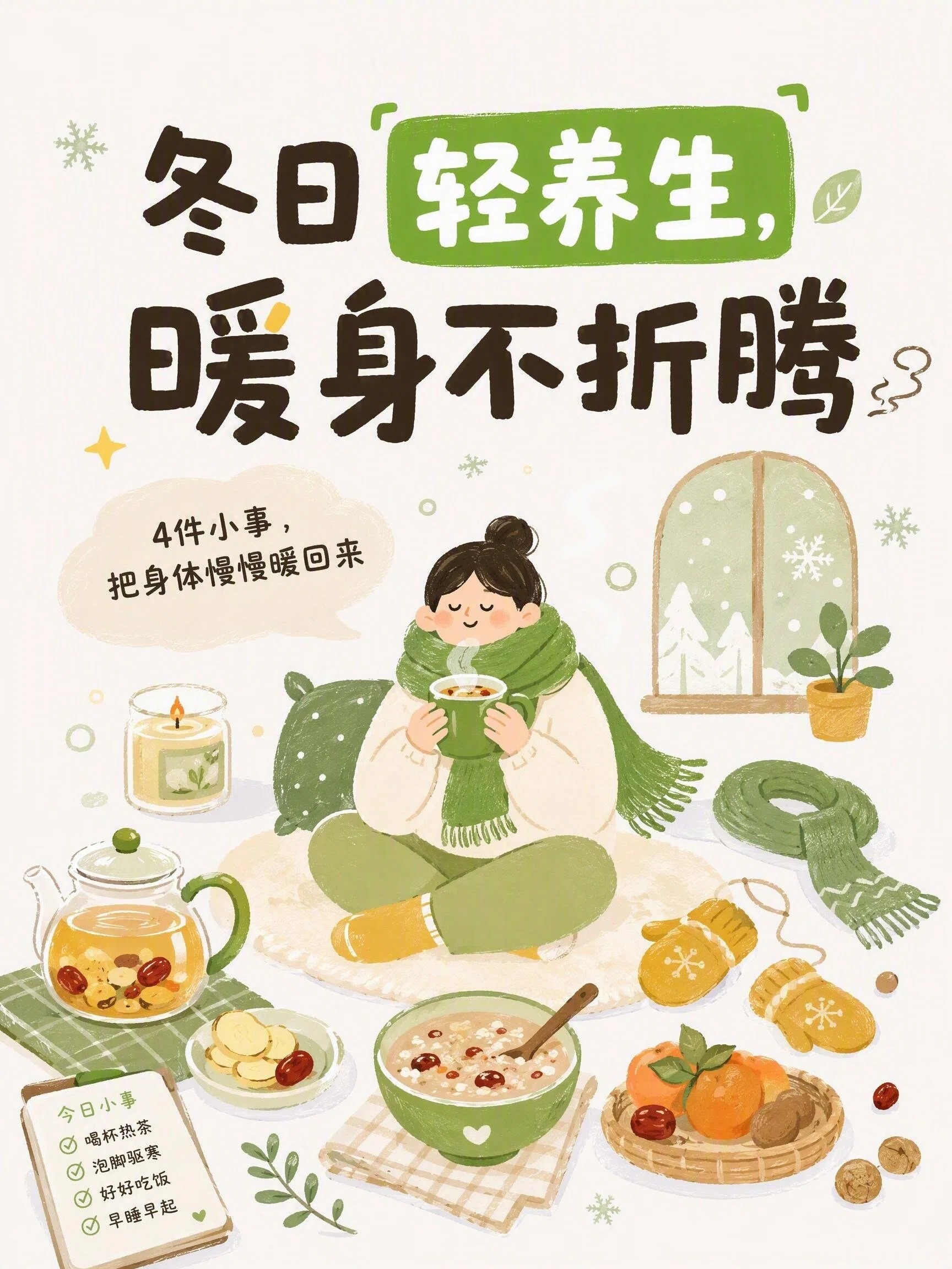 冬日轻养生暖身图文场景首图