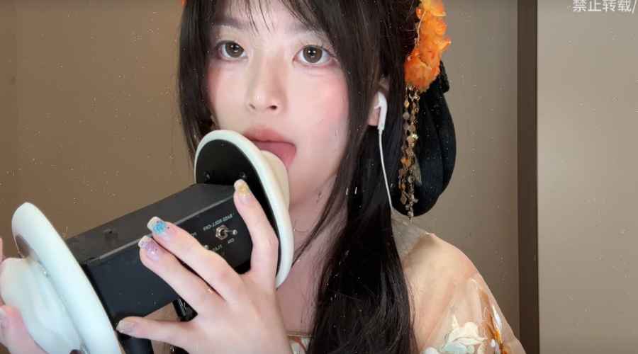 【在线播放】椰椰拿铁助眠 中秋汉服吐息天鹅-asmr小喵