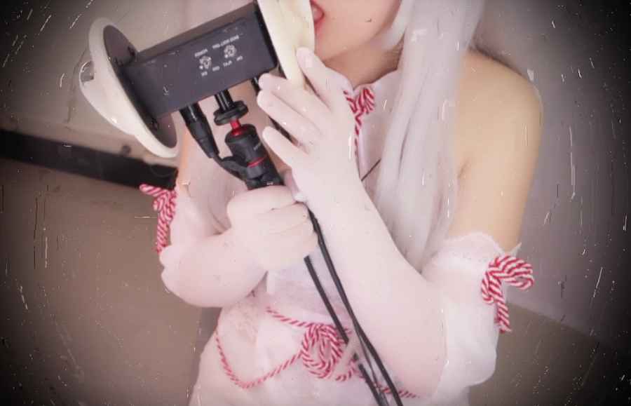 【在线播放】呆呆娜不呆 魅惑白衣女口腔音引导哄睡-asmr小喵