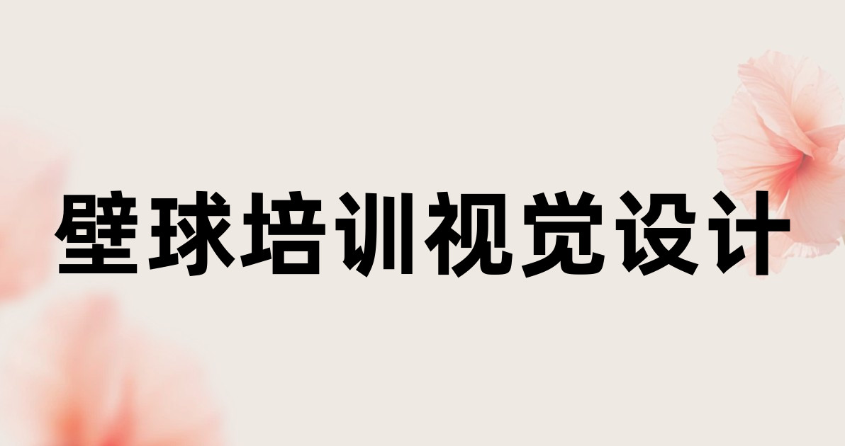 壁球培训视觉设计