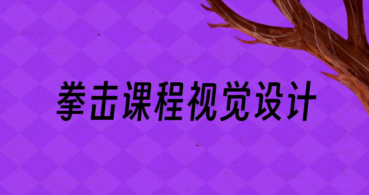 拳击课程视觉设计