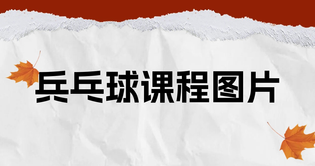 兵乓球课程图片