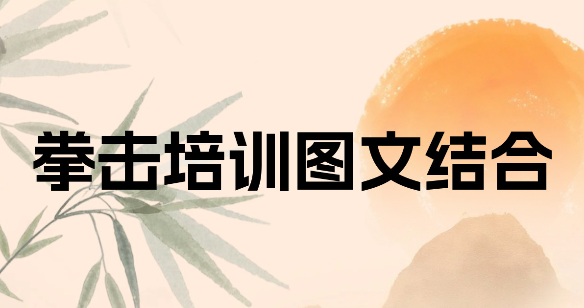 拳击培训图文结合