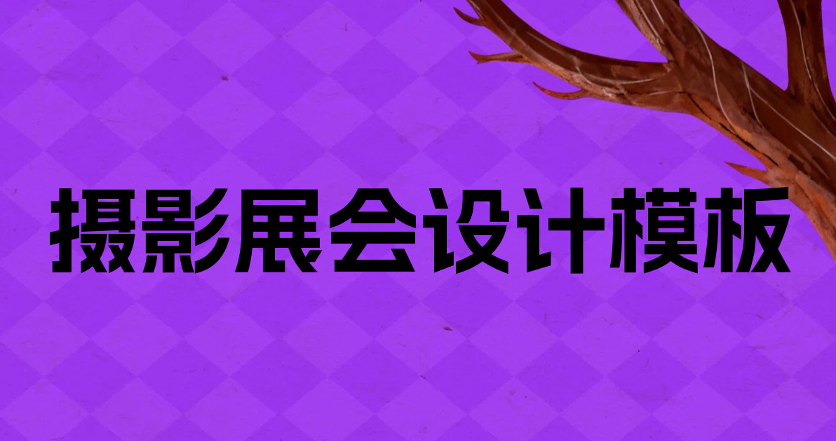 摄影展会设计模板