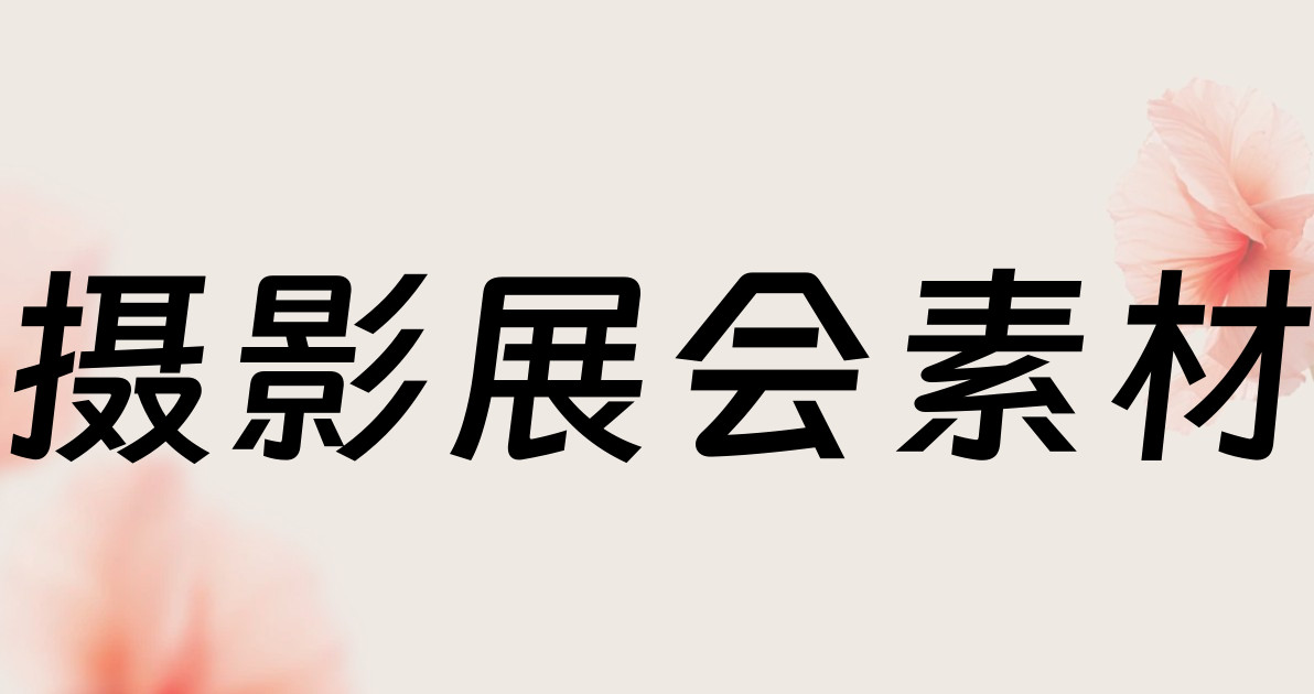 摄影展会素材