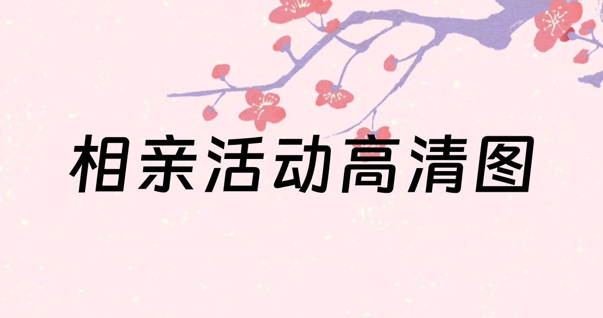 相亲活动高清图