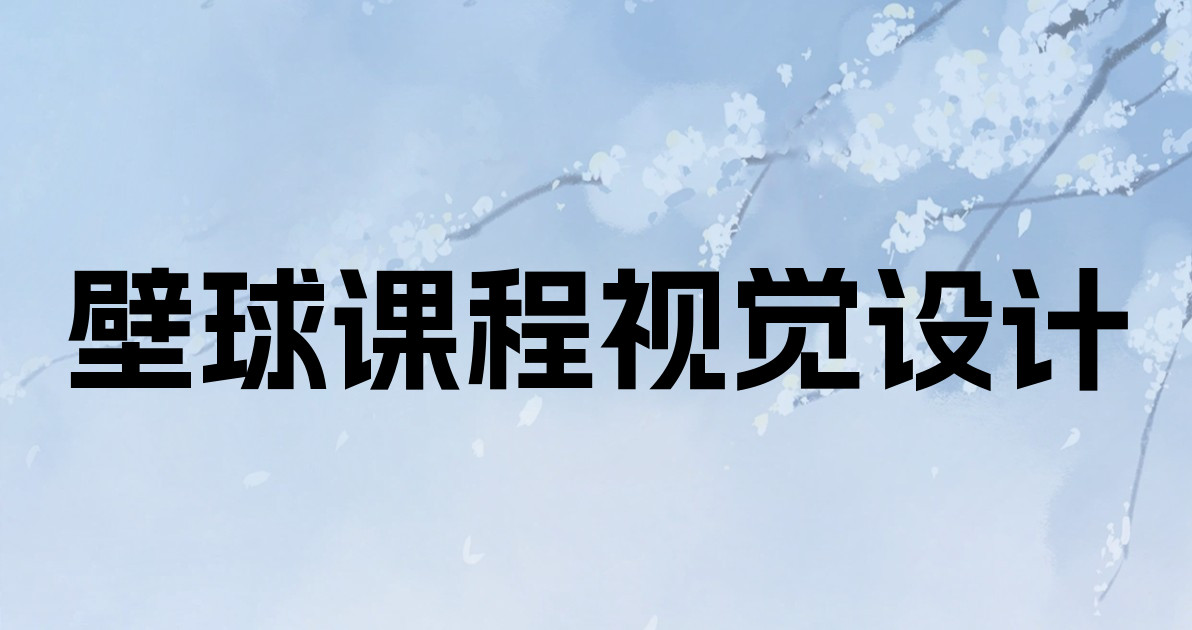 壁球课程视觉设计